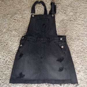 Hollister embroidered overall dress